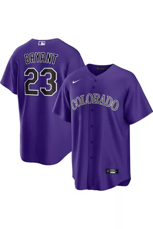 Nike Men Sports Tops - Men's Kris Bryant Colorado Rockies Alternate Replica Player Jersey