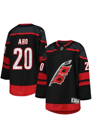 Outerstuff Big Boys and Girls Sebastian Aho Carolina Hurricanes Alternate Premier Player Jersey