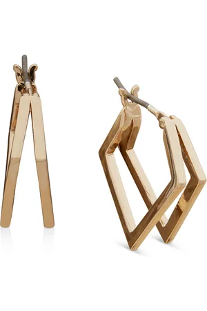 Karl Lagerfeld Small Geometric Split-Hoop Earrings, 0.51"