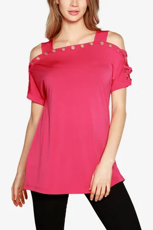 Button Front Flare Sleeve Top