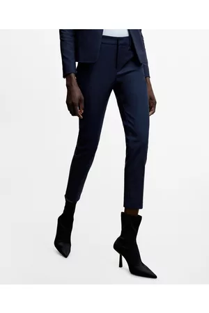 Leased Women Skinny Pants - Mango Women's Suit Slim-Fit Pants