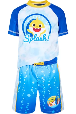 Dreamwave Baby Swim Shorts - Toddler Girls Baby Shark 2-Pc. Rash Guard & Swim Shorts Set