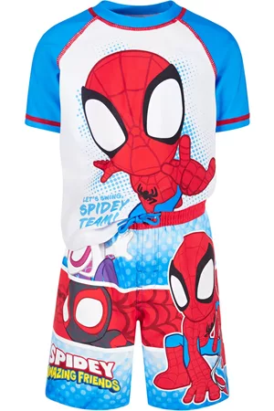 Dreamwave Boys Swim Shorts - Toddler Boys 2-Pc. Spiderman Rash Guard & Swim Shorts Set