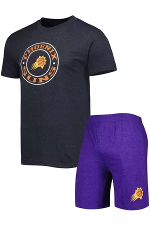 Concepts Sport Men Sports T-Shirts - Men's Purple, Black Phoenix Suns T-shirt and Shorts Sleep Set