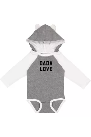 Love Bubby Rompers - Dada Love Long Sleeve Baby Bodysuit with Hood
