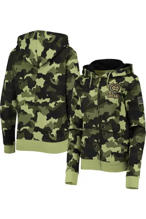 Women's New Era Camo Pittsburgh Steelers Raglan Full-Zip Hoodie 