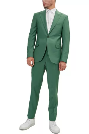 Ron Tomson Men Pants - Men's Modern Single Breasted, 2-Piece Suit Set