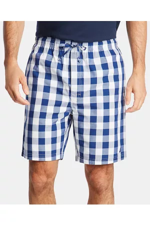 Nautica Men Pajamas - Men's Cotton Plaid Pajama Shorts