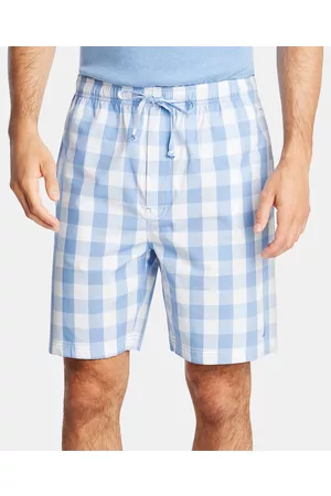 Nautica Men Pajamas - Men's Cotton Plaid Pajama Shorts