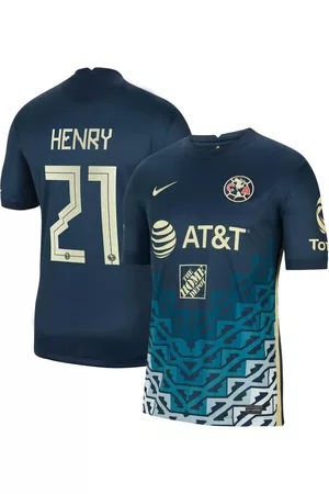 Nike Boys Sports Tops - Youth Boys Henry Martin Club America 2021/22 Away Breathe Stadium Replica Player Jersey