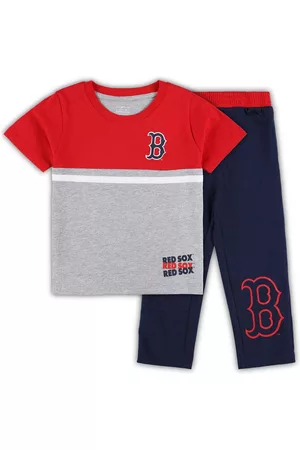 Outerstuff Toddler Boys and Girls Navy, Red Boston Red Sox Batters Box T-shirt and Pants Set - Navy, Red