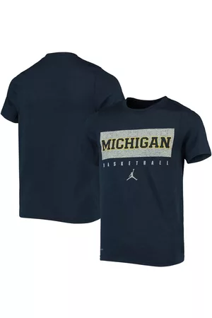 Jordan Boys Sports T-Shirts - Youth Boys Brand Michigan Wolverines Legend Basketball Practice Performance T-shirt