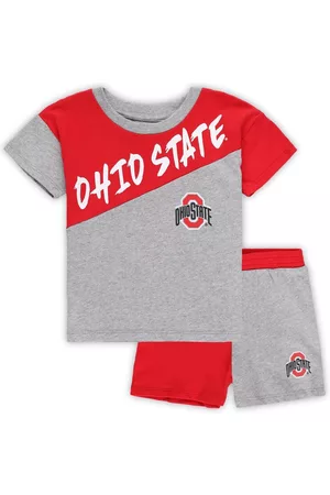 Outerstuff Girls Sports T-Shirts - Toddler Boys and Girls Ohio State Buckeyes Super Star T-shirt and Shorts Set