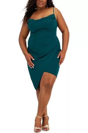 Emerald Sundae Women Asymmetrical Dresses - Trendy Plus Size Asymmetric Bodycon Dress