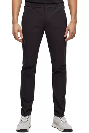 Leased Men Chinos - Boss Men's Slim-Fit Water-Repellent Stretch Fabric Chinos