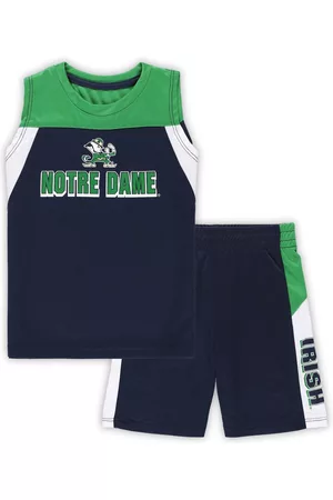 Colosseum Girls Tank Tops - Toddler Boys and Girls Notre Dame Fighting Irish Ozone Tank Top and Shorts Set