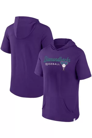 Fanatics Men Sports Hoodies - Men's Branded Arizona Diamondbacks Offensive Strategy Short Sleeve Pullover Hoodie