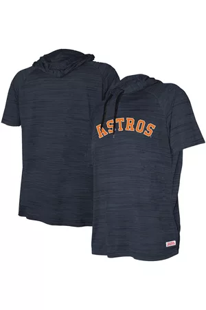 Stitches Girls Sports Hoodies - Youth Boys and Girls Houston Astros Raglan Short Sleeve Pullover Hoodie