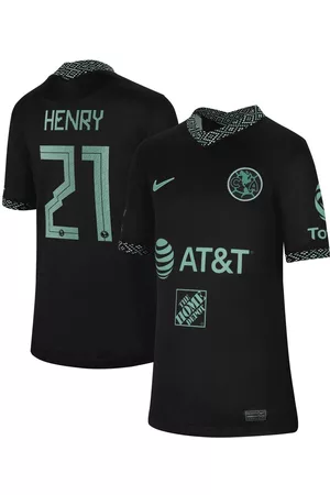 Nike Boys Sports Tops - Youth Boys Henry Martin Club America 2021/22 Third Replica Player Jersey