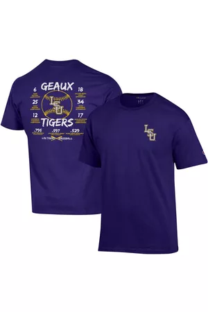 Champion Men Sports T-Shirts - Men's Lsu Tigers Baseball Accomplishments T-shirt