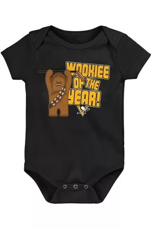 Outerstuff Girls Swimsuits - Infant Boys and Girls Pittsburgh Penguins Star Wars Wookie of the Year Bodysuit