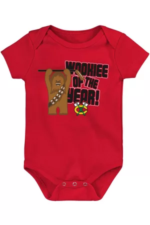 Outerstuff Girls Swimsuits - Infant Boys and Girls Chicago Blackhawks Star Wars Wookie of the Year Bodysuit