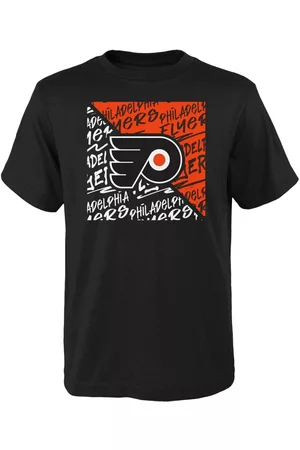 Outerstuff Girls Sports T-Shirts - Youth Boys and Girls Philadelphia Flyers Divide T-shirt