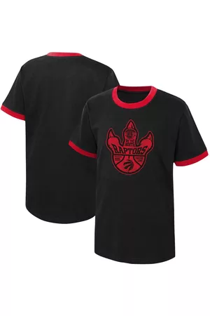 Outerstuff Girls Sports T-Shirts - Youth Boys and Girls Toronto Raptors Hoop City Hometown Ringer T-shirt