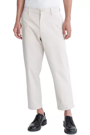 Calvin Klein Men Chinos - Men's Tapered Cropped Chino Pants