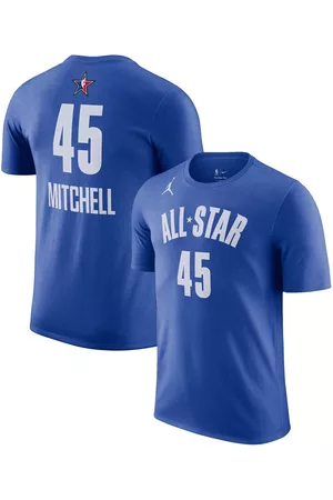 Jordan Men Sports T-Shirts - Men's Brand Donovan Mitchell 2023 Nba All-Star Game Name and Number T-shirt