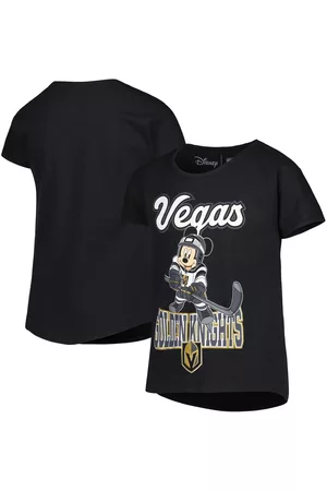 Outerstuff Girls Sports T-Shirts - Girls Youth Vegas Golden Knights Mickey Mouse Go Team Go T-shirt