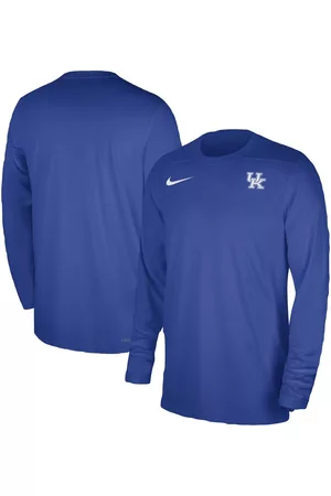 Nike Men Long Sleeved Shirts - Men's Kentucky Wildcats Sideline Coaches Long Sleeve Performance Top