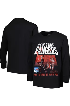 Outerstuff Girls Long Sleeved T-Shirts - Youth Boys and Girls New York Rangers Star Wars The Force Long Sleeve T-shirt