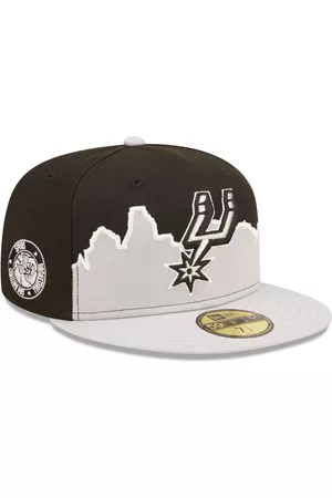 New Era Men Hats - Men's Silver, Black San Antonio Spurs 2022 Tip-Off 59FIFTY Fitted Hat