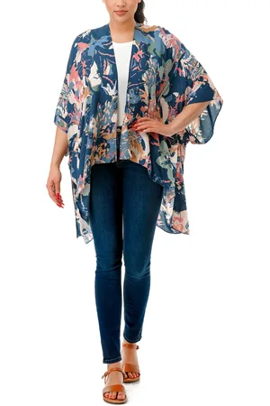 Marcus Adler Abstract Print Kimono Cover Up