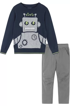 Andy & Evan Boys Sets - Toddler/Child Boys Robot Sweater Set