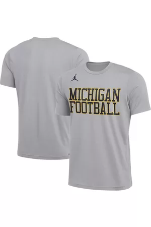 Jordan Men Sports T-Shirts - Men's Brand Michigan Wolverines Practice Team Performance T-shirt