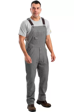 Berne Men Dungarees - Men's Highland Flex Unlined Duck Bib Overall