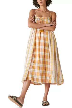 Lucky Brand Women Printed Dresses - Women's Printed Convertible Maxi Skirt/Dress