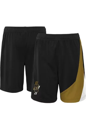 Outerstuff Girls Sports Shorts - Youth Boys and Girls Black and Gold Lafc Energetic Player Shorts