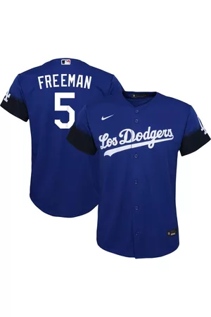 Nike Girls Sports Tops - Youth Boys and Girls Freddie Freeman Los Angeles Dodgers City Connect Replica Player Jersey
