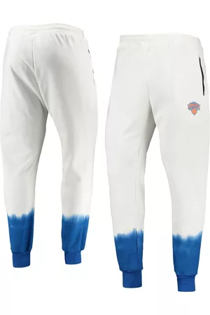 FISLL Men Sweatpants - Men's New York Knicks Double Dribble Tie-Dye Fleece Jogger Pants