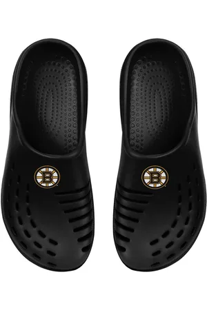 FOCO Girls Clogs - Youth Boys and Girls Boston Bruins Sunny Day Clogs
