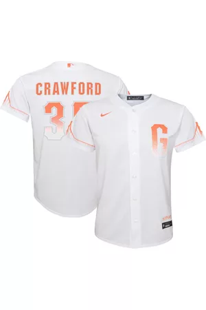 Nike Girls Sports Tops - Youth Boys and Girls Brandon Crawford San Francisco Giants City Connect Replica Player Jersey