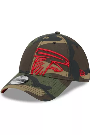 New Era Men Hats - Men's Atlanta Falcons Punched Out 39THIRTY Flex Hat