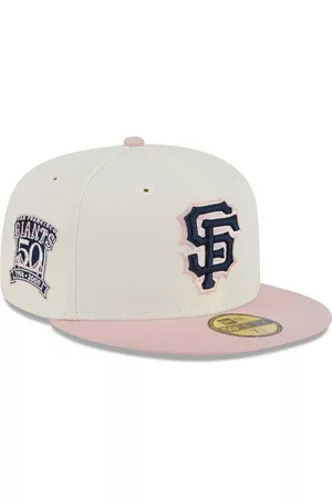New Era Men Hats - Men's White, Pink San Francisco Giants Chrome Rogue 59FIFTY Fitted Hat