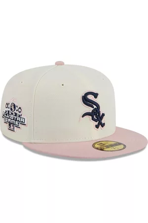 New Era Men Hats - Men's White, Pink Chicago White Sox Chrome Rogue 59FIFTY Fitted Hat