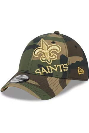 New Era Men Hats - Men's New Orleans Saints Punched Out 39THIRTY Flex Hat
