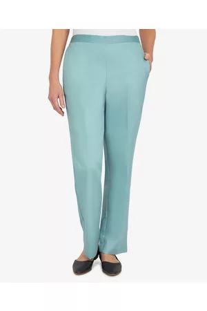 Alfred Dunner Women Formal Pants - Women's Coconut Grove Soft Sheen Medium Length Pants