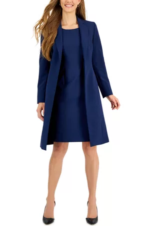 Le Suit Women Work Dresses - Women's Crepe Topper Jacket & Sheath Dress Suit, Regular and Petite Sizes